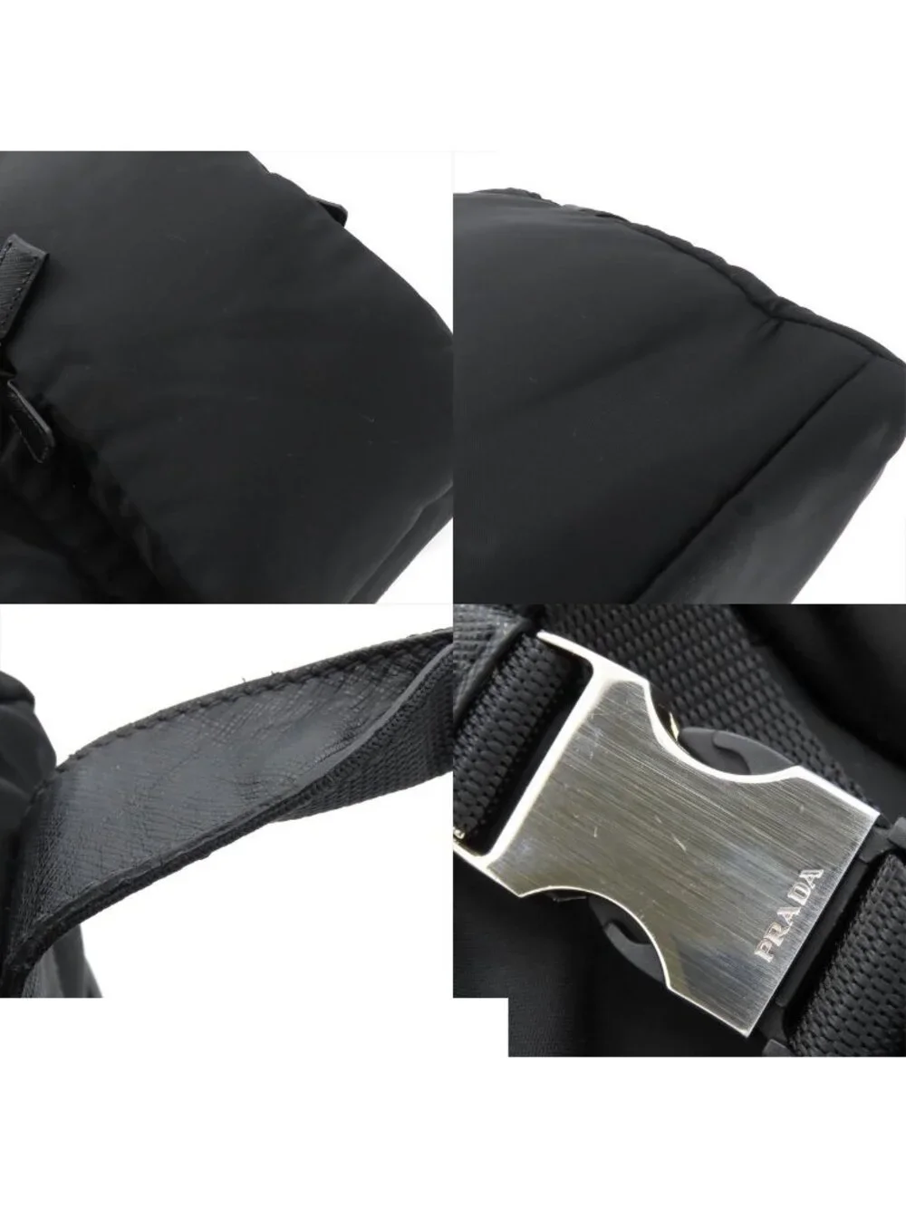 Prada Business Black Tessuto Saffiano Nylon 2-Way Shoulder Bag